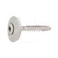 VTX20-Stainless steel screw w/washer d.20+EPDM TX2 painted RAL9002 4,5x35xR20