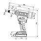 RIV740-Batt. tool rivet nuts M3-12 w/2batt.+chrg. RIV740