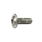 Hex socket button head screw w/flange ISO 7380-2 stainless steel 304 M8x12